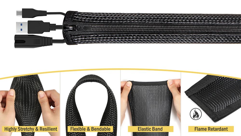 5.Zipper split Cable Sleeves Zipper split Cable Sleeves
