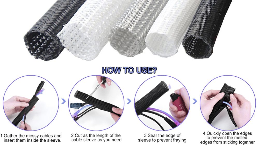 7.how to use split cable sleeve how to use split cable sleeve