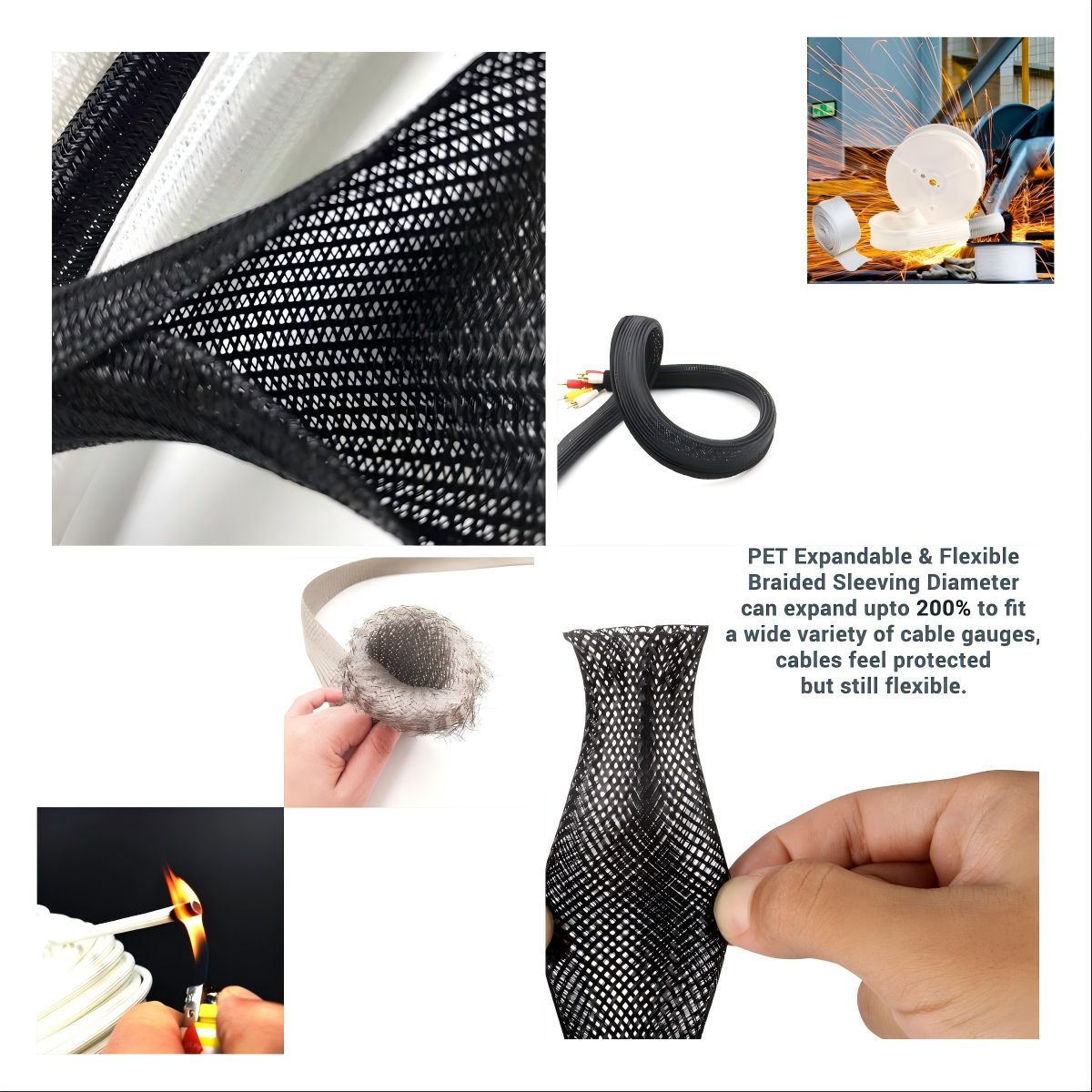 Advantage of braided sleeve Advantage of braided sleeve