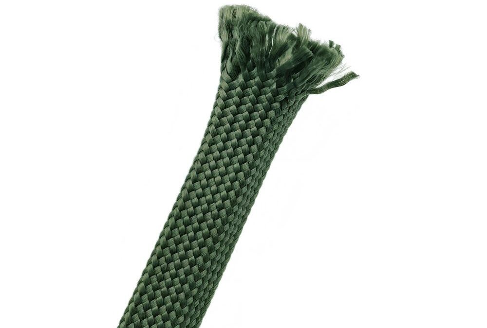 Expandable aramid braided sleeve