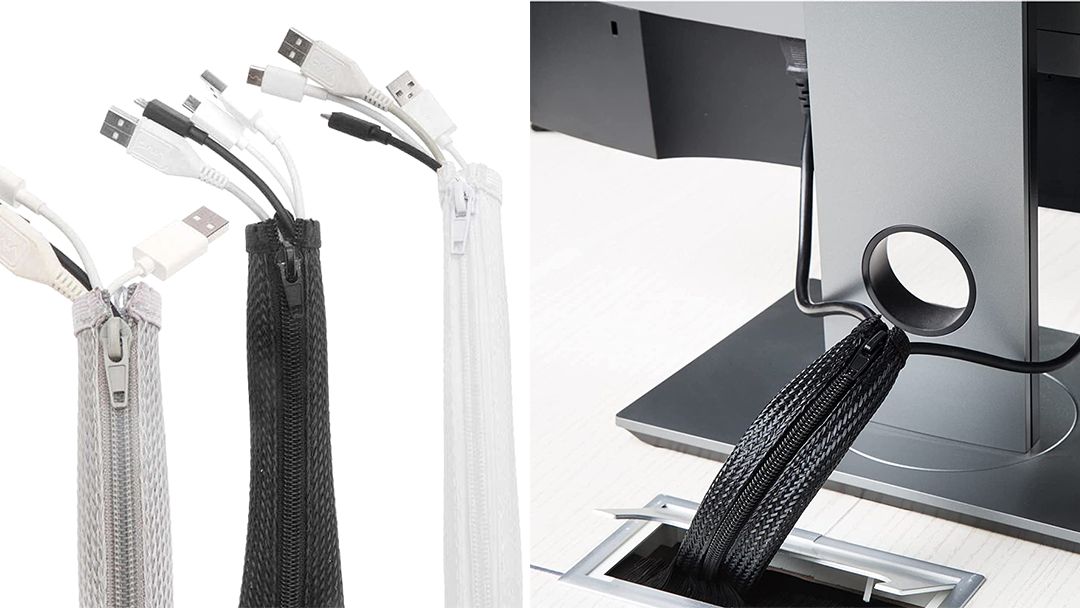 7.zipper braided cable sleeve zipper braided cable sleeve