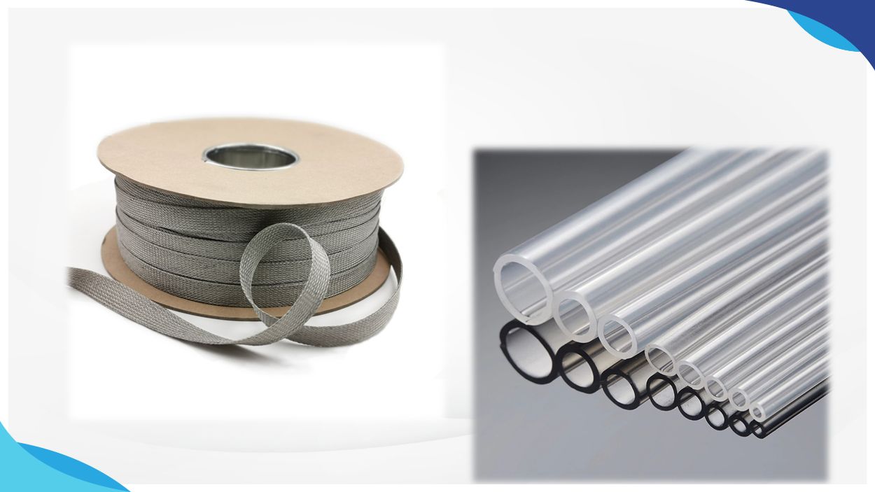 Metal copper sleeve and silicone tube