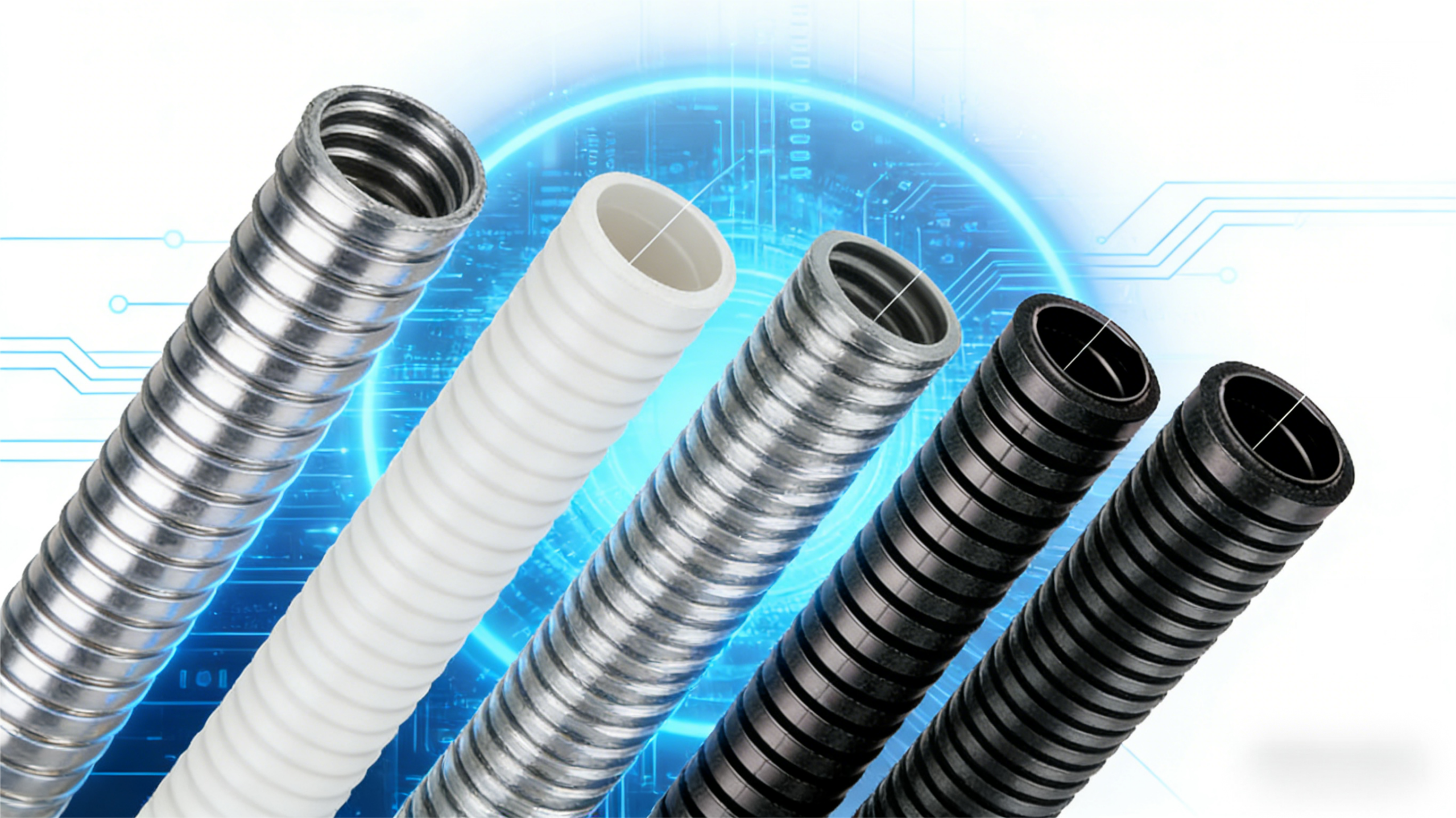Different materials of corrugated conduit