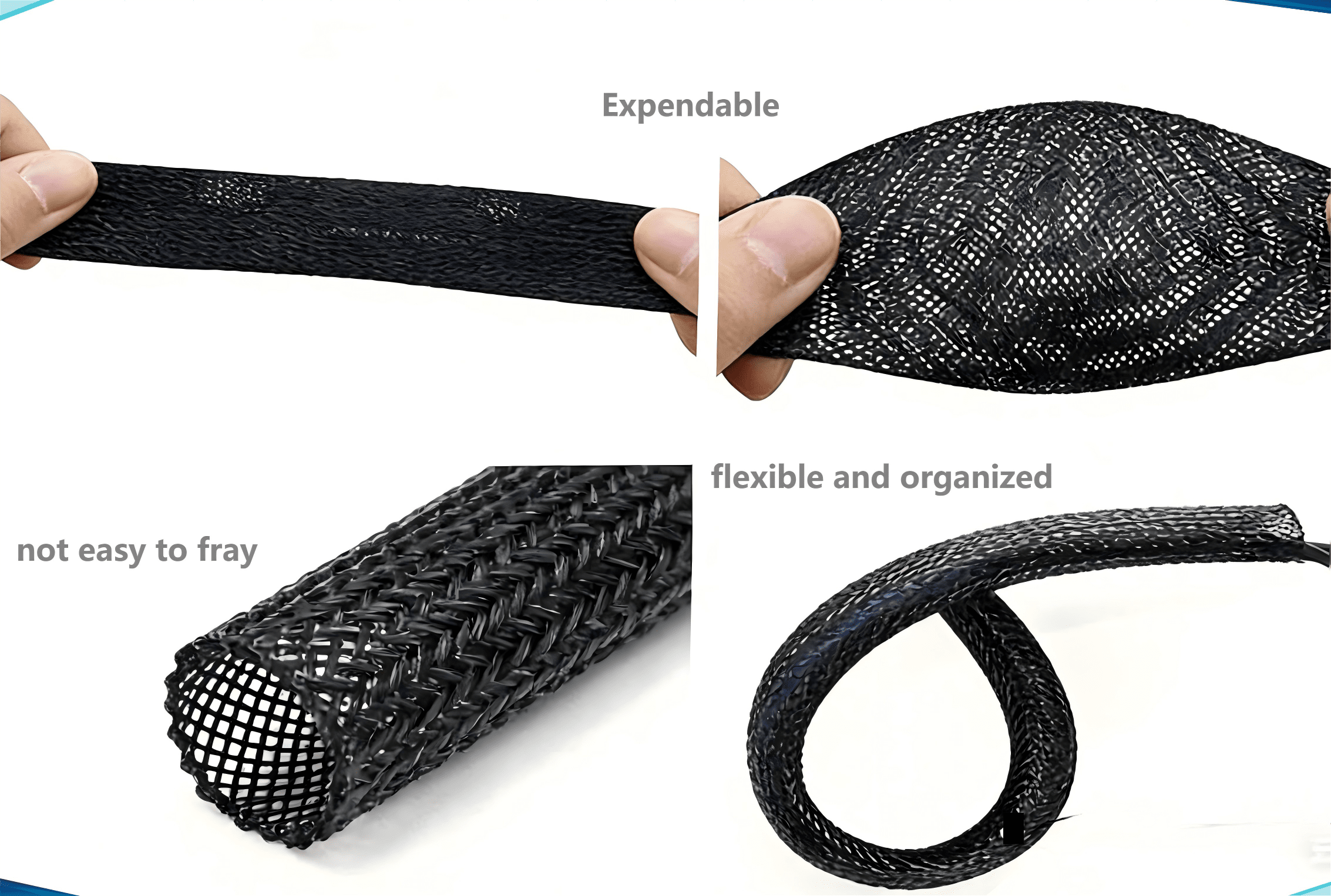 pet braided expendable sleeve pet braided expendable sleeve