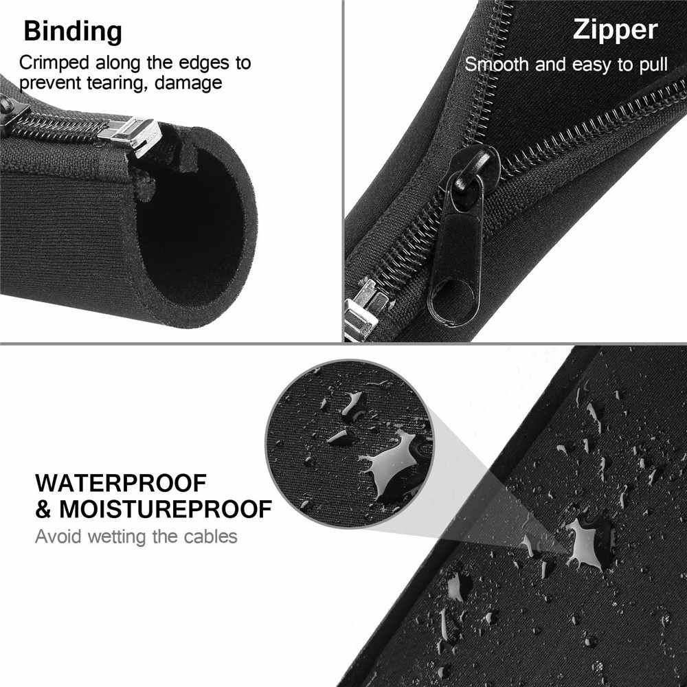 Details of neoprene cable sleeve