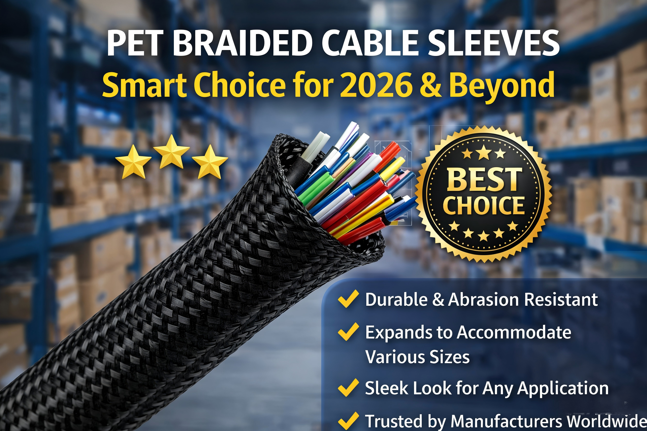 Summary diagram of PET braided sleeving Summary diagram of PET braided sleeving