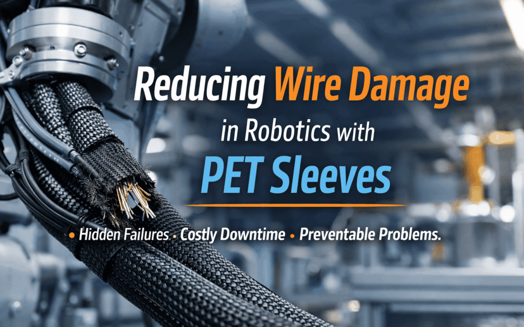 Reducing Wire Damage in Robotics with PET Sleeves