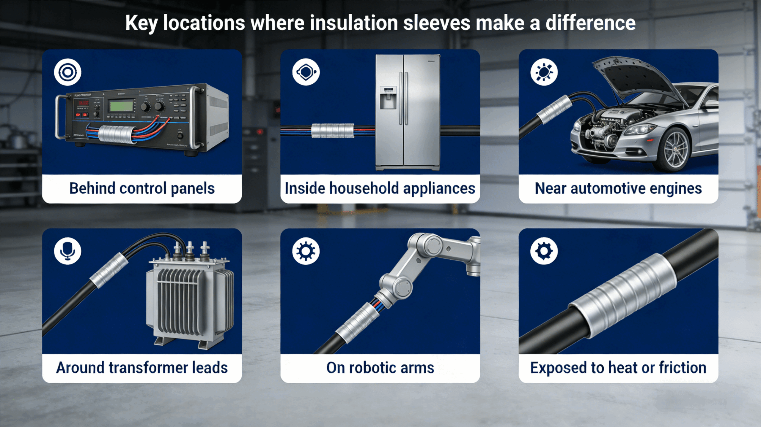 2.insulation sleeves in different places 2.insulation sleeves in different places