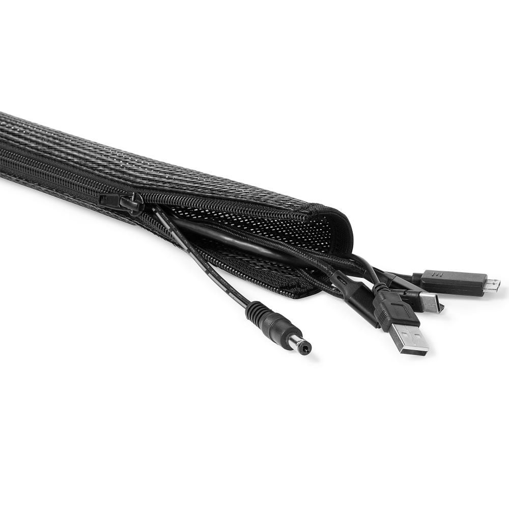 Zipper Sleeve Braided Cable Wrap