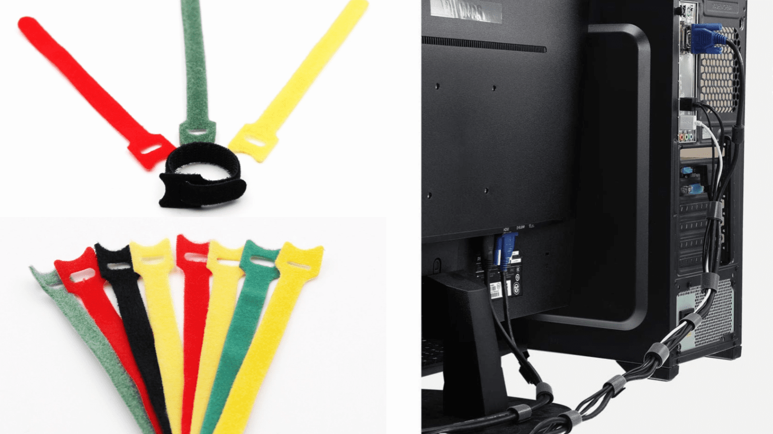 hook and loop cable ties