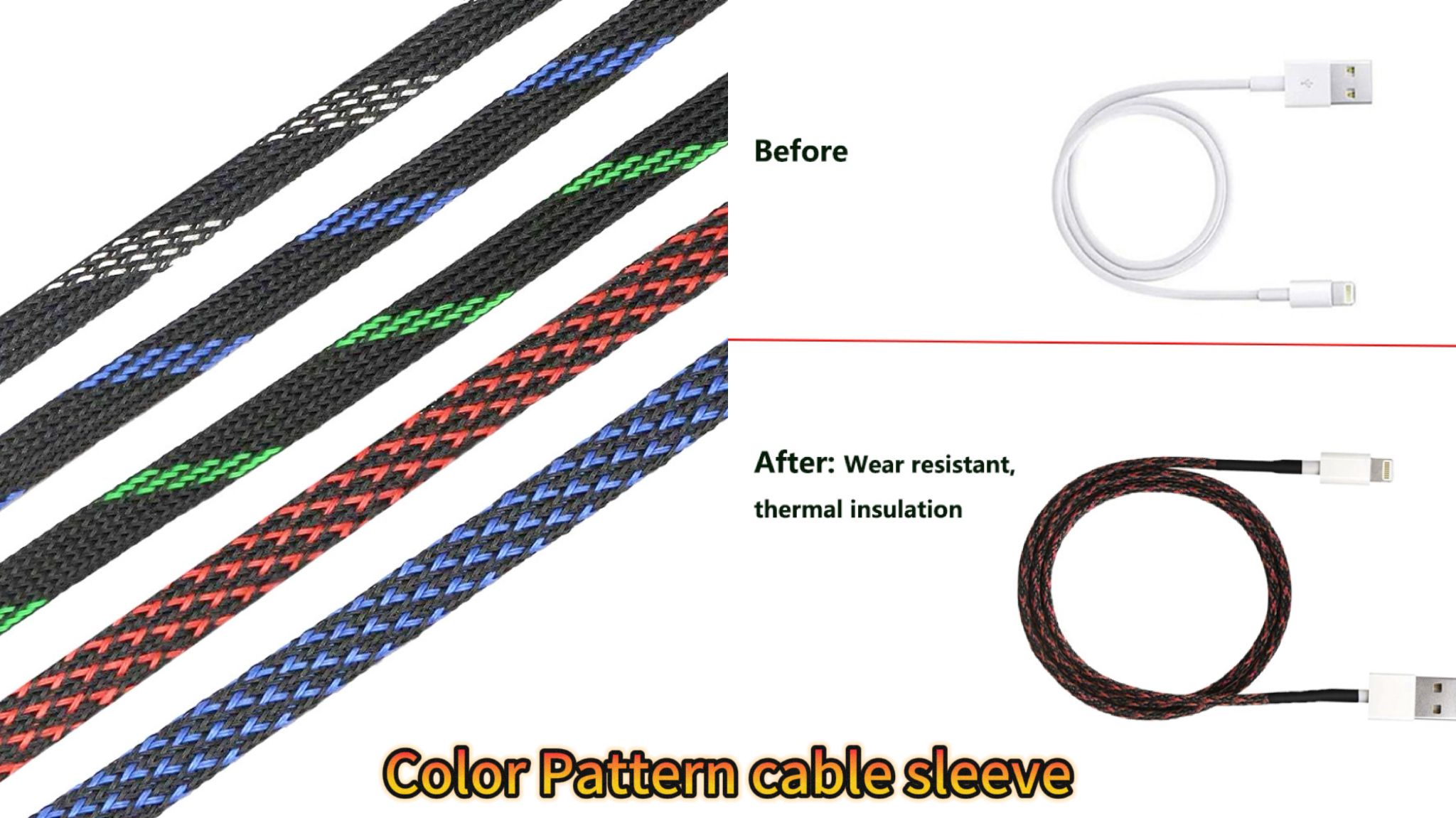 Color Pattern Cable Sleeve