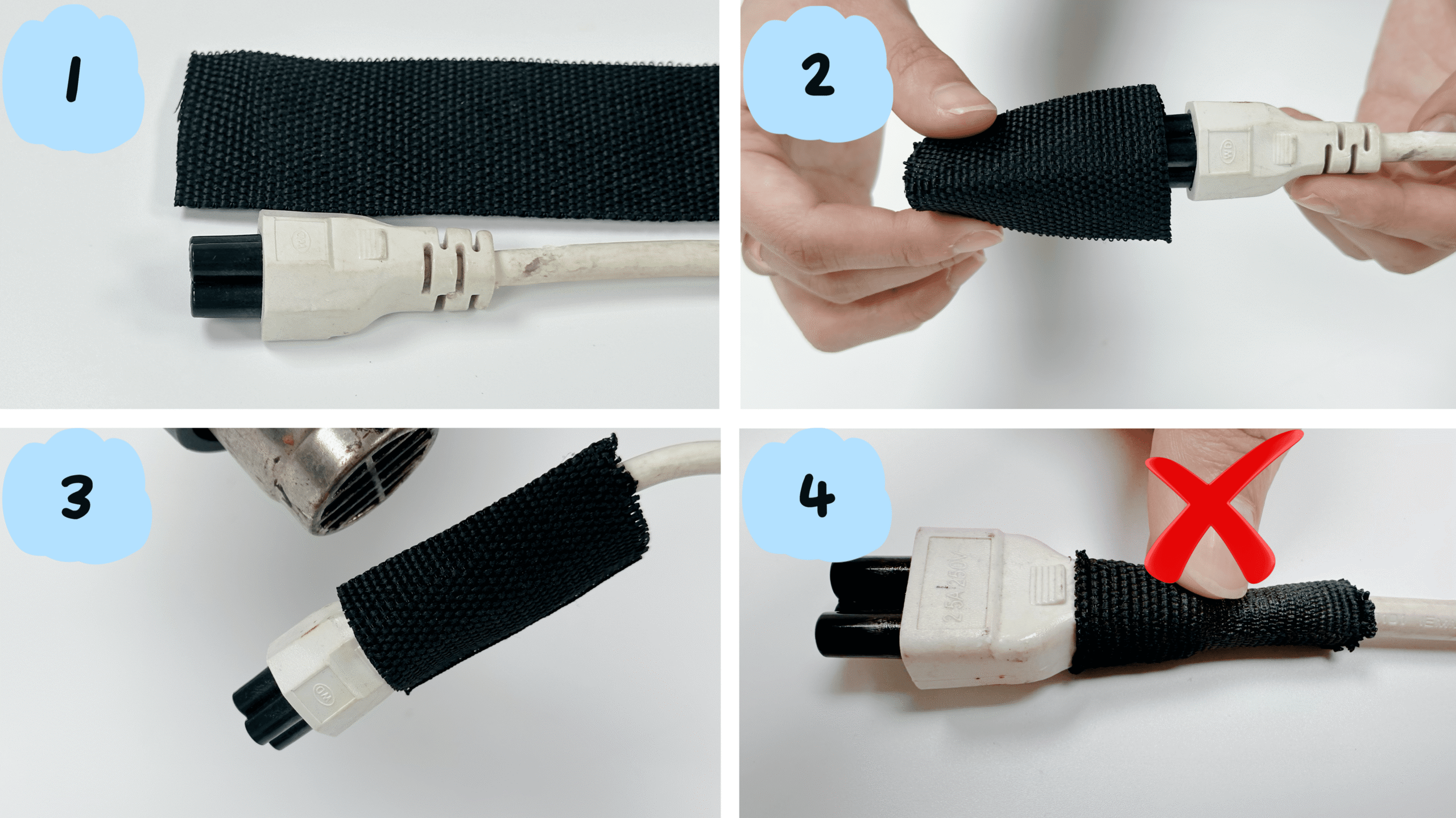 How to Install Braided Heat Shrink Tubing