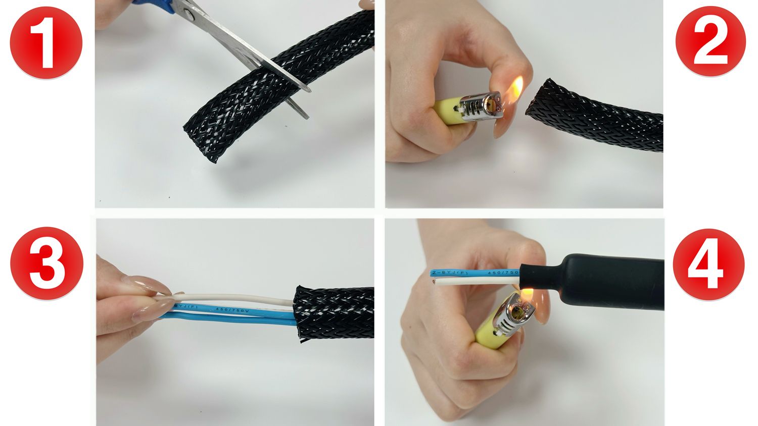 How to Install Nylon Flat Filament Braided Sleeving