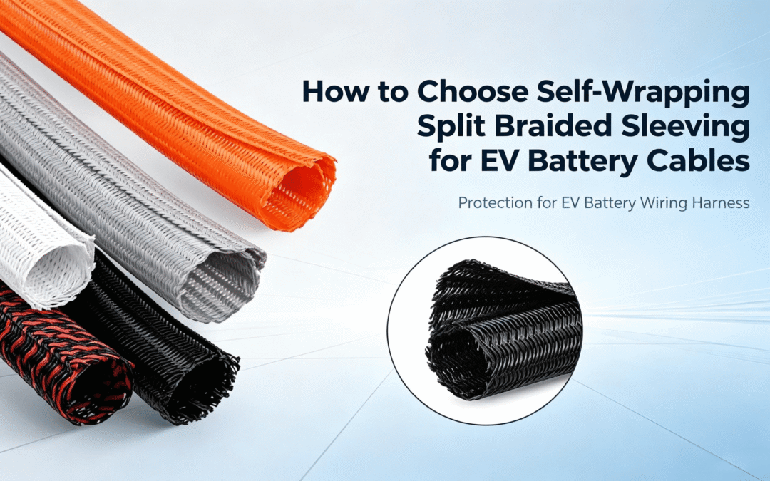 How to Choose Self-Wrapping Split Braided Sleeving for EV Battery Cables