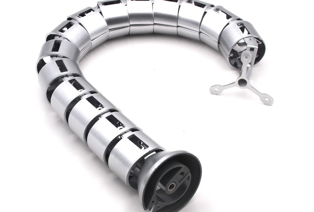 Circular Standing Desk Cable Management Spine