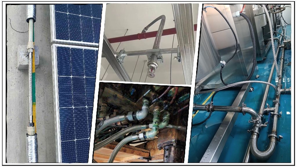 The Installation Effect Picture of Stainless Steel Braided Hose