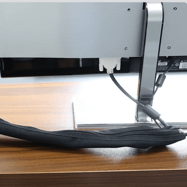 Zipper Sleeve Cable Wrap Scene-computer