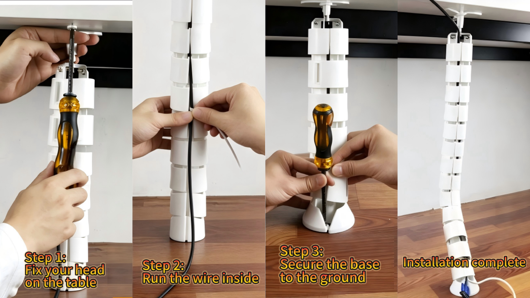 cable management spine Installation method cable management spine Installation method
