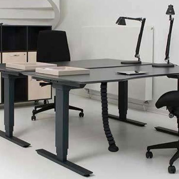desk cable management spine for desk
