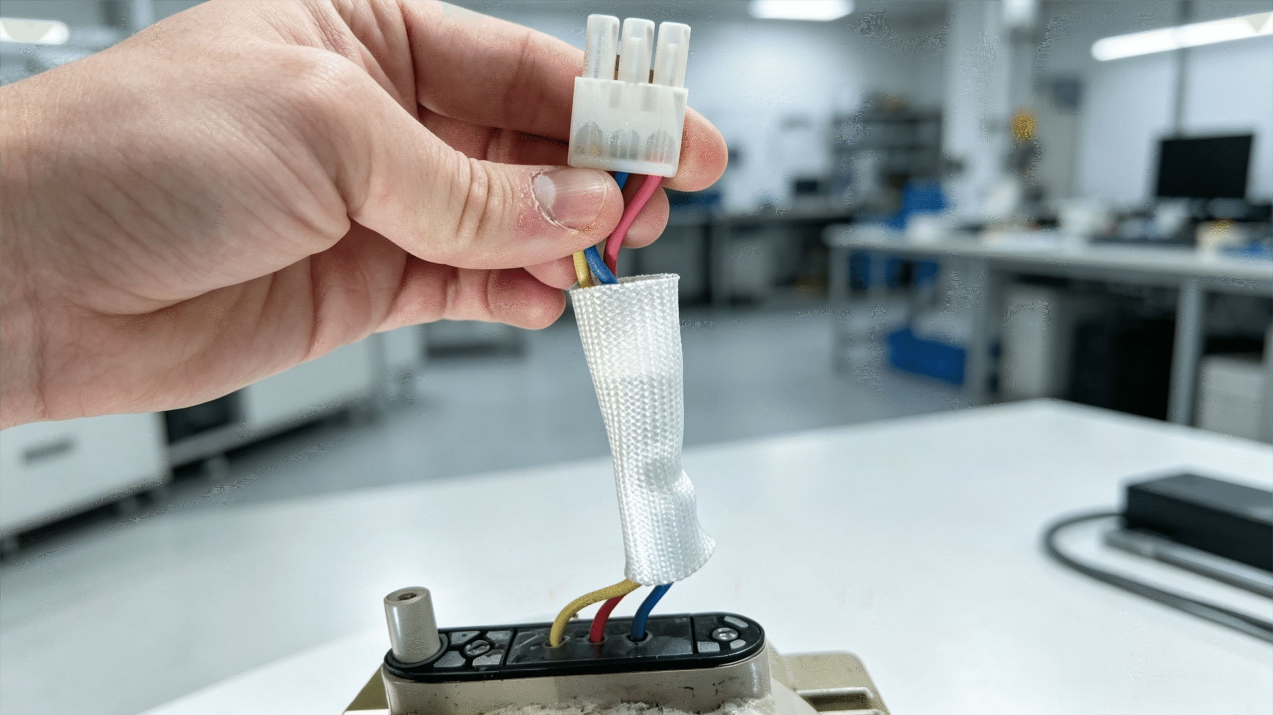 Insulating sleeving for medical device wiring harness Insulating sleeving for medical device wiring harness