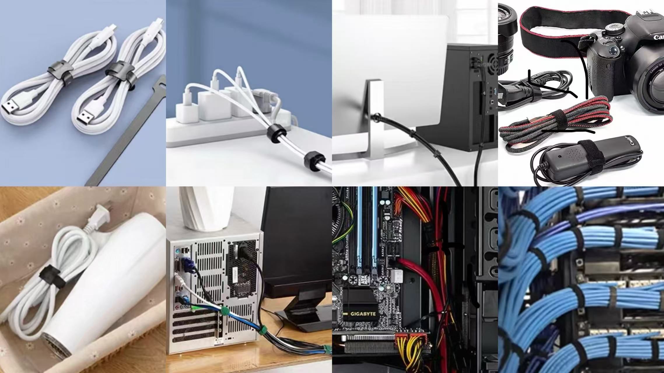 velcro cable tie Application velcro cable tie Application