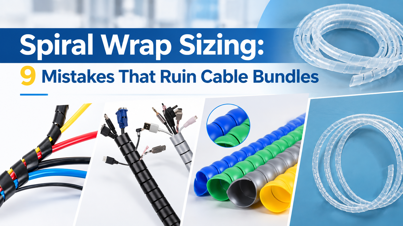 Spiral Wrap Sizing: 9 Mistakes That Ruin Cable Bundles