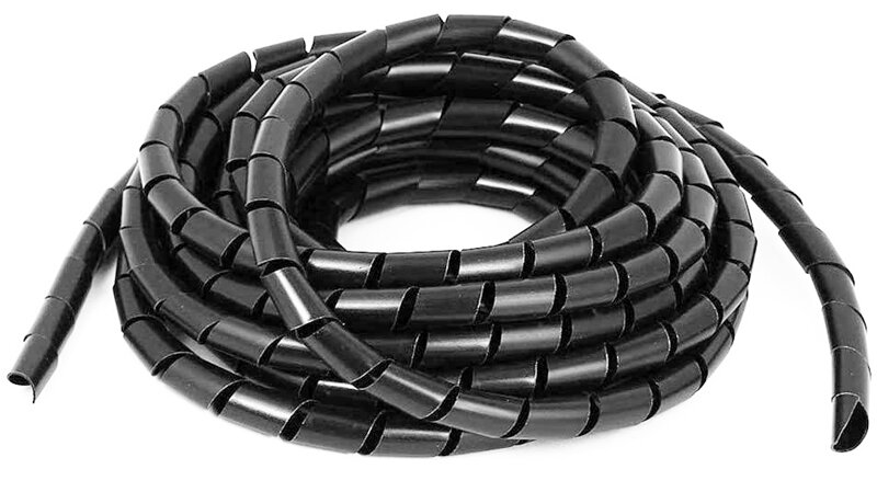 Spiral cable wrap for low density cabling Spiral cable wrap for low density cabling